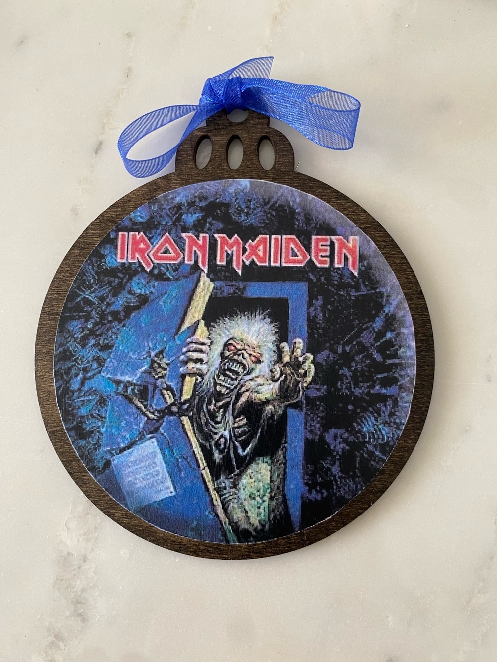 Iron Maiden Wooden Ornament – Rock Band Music Decor